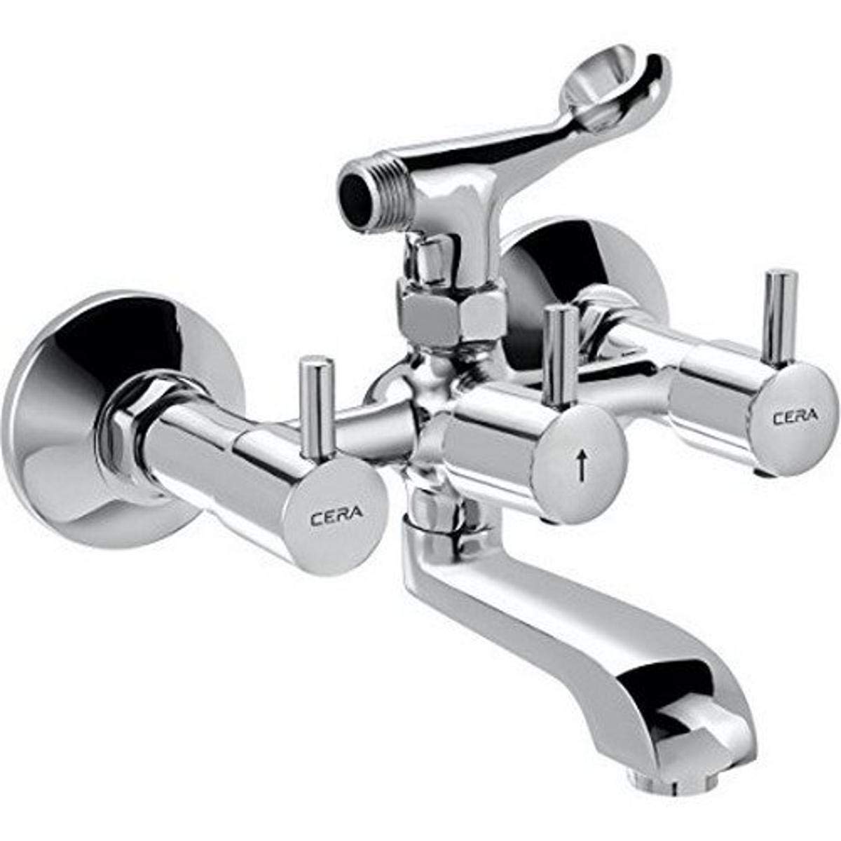 Cera Brass Garnet Quarter Turn F2002404 Brass Wall Mixer (Silver) (B07BFGRDYT) Amazon Price History, Amazon Price Tracker