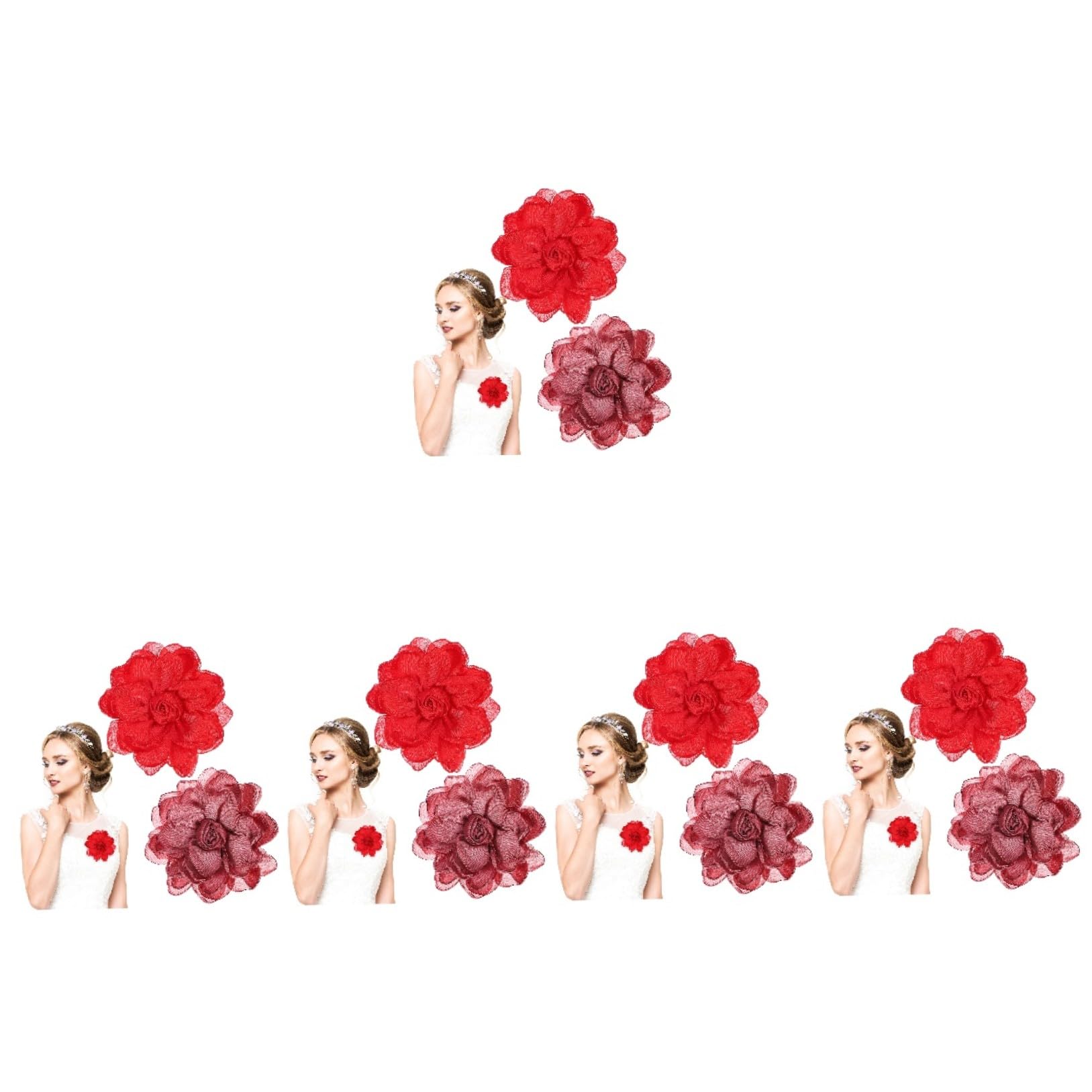 GALPADA Ramillete De Rosas Boutonniere De La Boda Alfileres De Flores Para La Ropa Accesorios De Mujer Broche De Rosa Ramillete De Novia Broches y Alfileres Para Mujer Satín