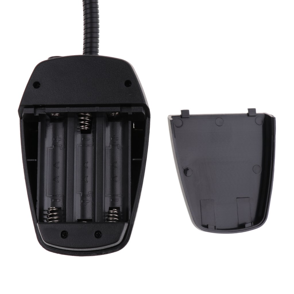 Set di 2 luci pieghevoli per leggio, luce per spartiti musicali, luce da lettura a clip, colore nero