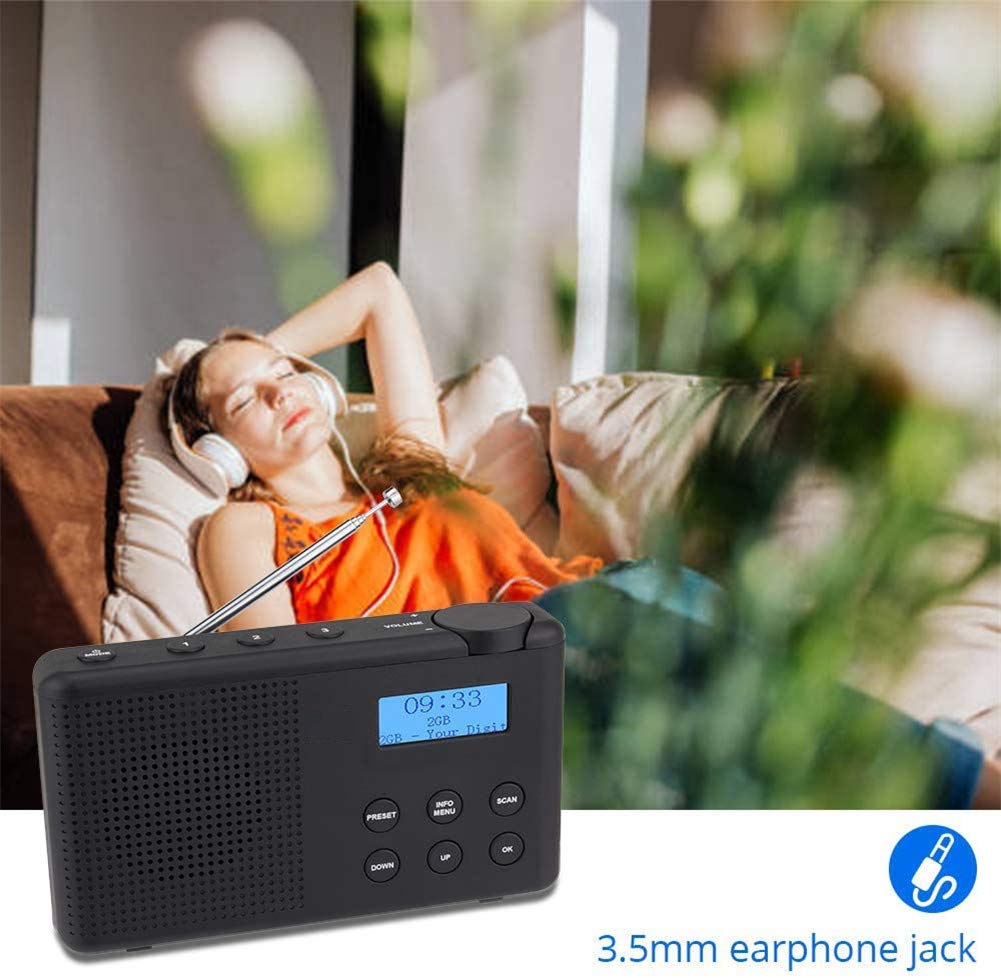 Draagbare DAB /FM-radio met Bluetooth® Zwart