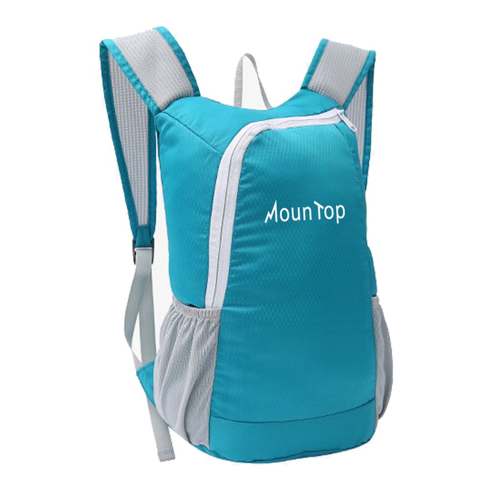 Mountop Ultra-Lightweight Foldable Backpack - Water Resistant Packable Daypack For Travel, Hiking, Cycling (20L)