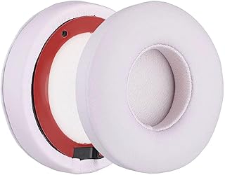 Almohadillas compatibles con auriculares Beats Solo 4 Bluetooth inalámbricos, piel de proteína Solo 4, almohadillas de repuesto, color rosa nube