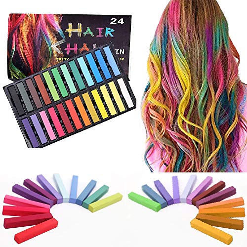 Temporary Bright Hair Chalk Set, Washable and Safe, Birthday Party New Year
