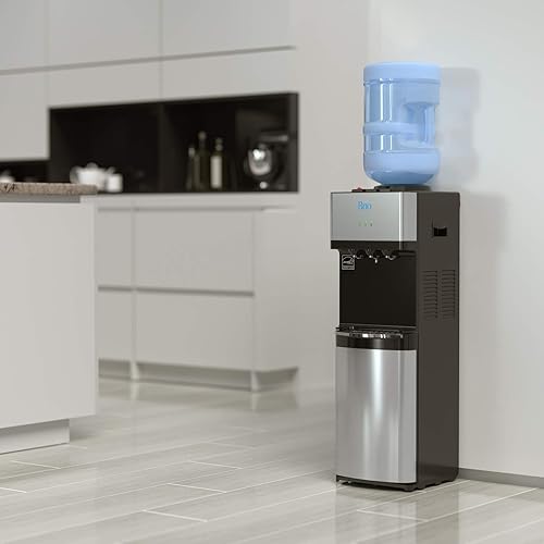 Miniatura 7 de Brio Dispensador de enfriador de agua de carga superior de edición limitada, agua fría y caliente, cerradura de seguridad para niños con contenedor
