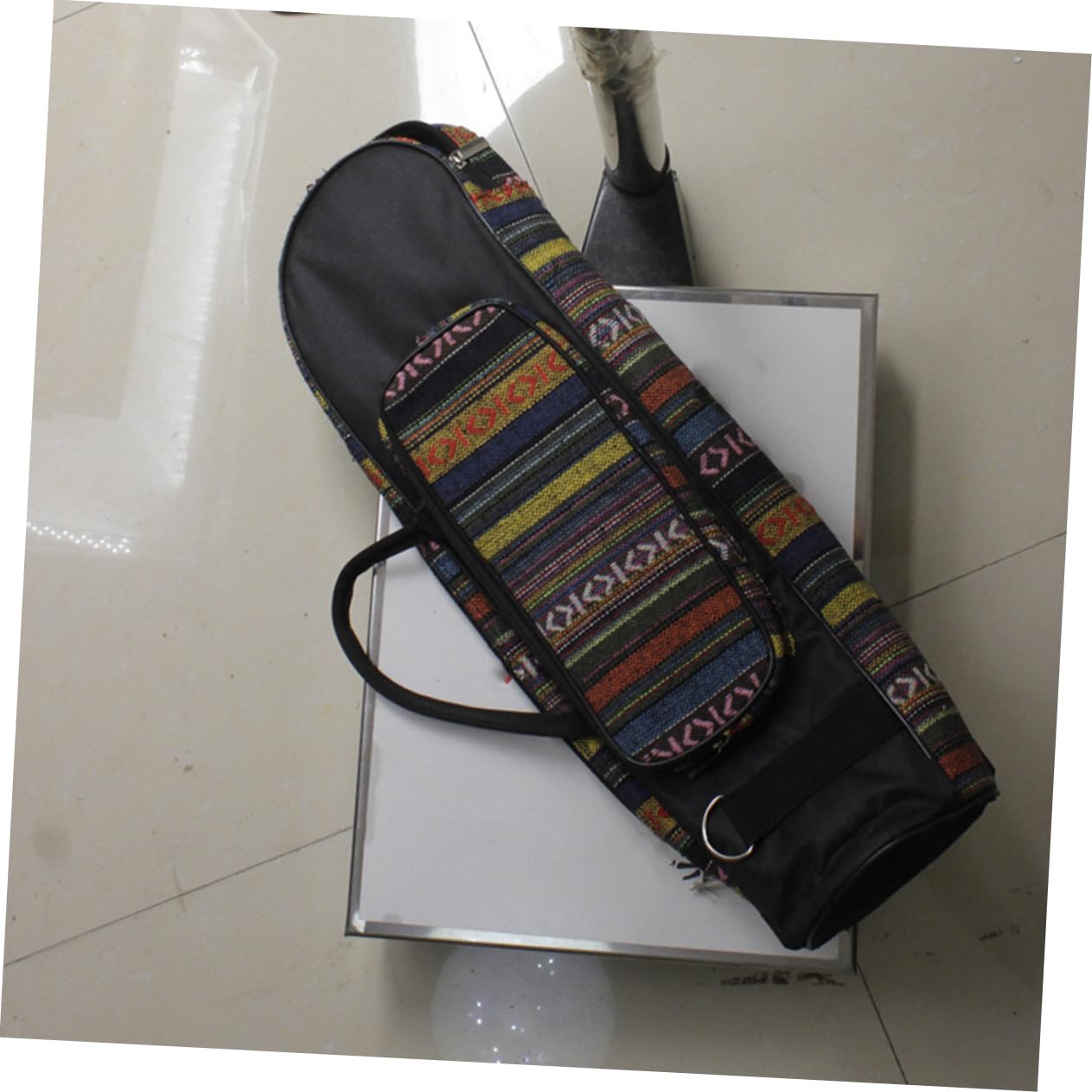 ifundom Bolsa de Almacenamiento para Trompeta Bolsa de Transporte Étnica para Instrumentos Musicales de Oxford para Guardar Trompeta