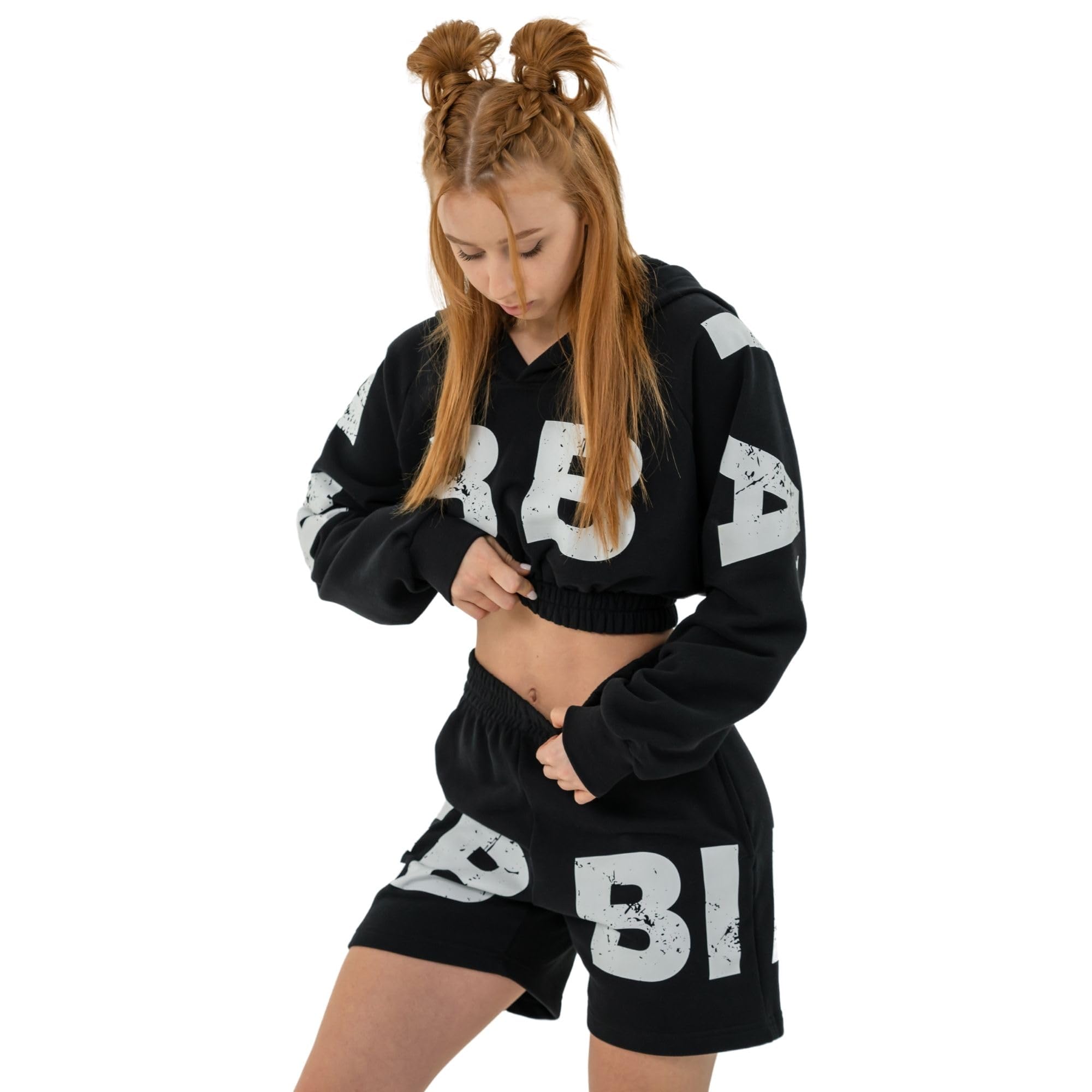 Nebbia Aesthetic - Felpa da donna con cappuccio da palestra, cropped da donna, con cappuccio e cappuccio
