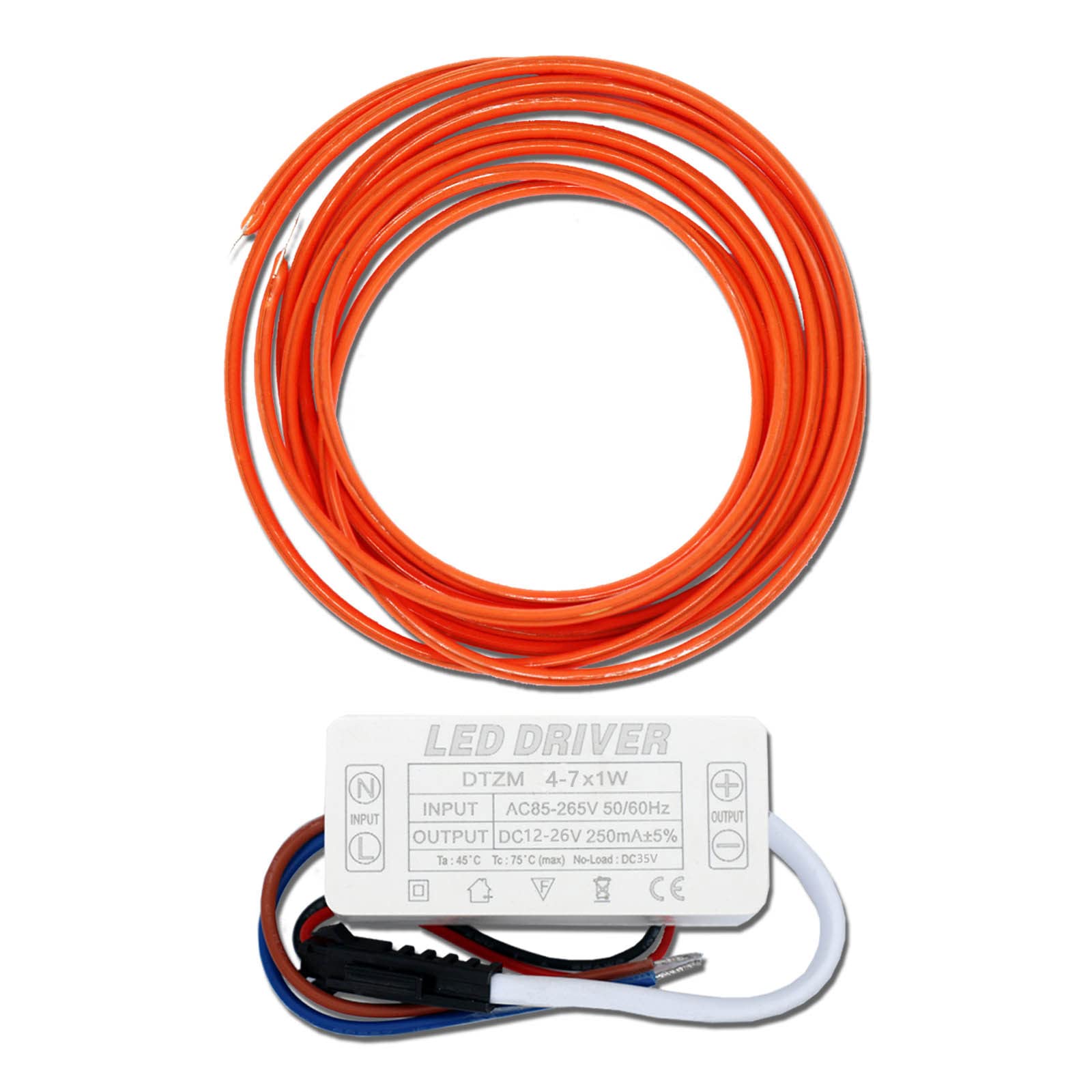 Blanco Cálido, Azul, Rojo, Verde, 1200mm, LED DriverAC220V, Filamento De Bombilla Edison, Tira De LED, Diodo Incandescente, Filamento Flexible DIY,Cálido 2200K