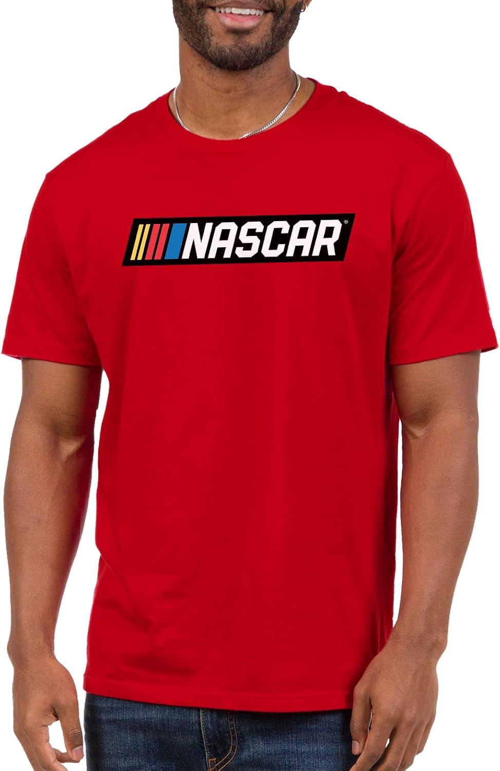 Junk Food NASCAR Logo - Adult Unisex Adult NASCAR Fan T-Shirt for Men & Women
