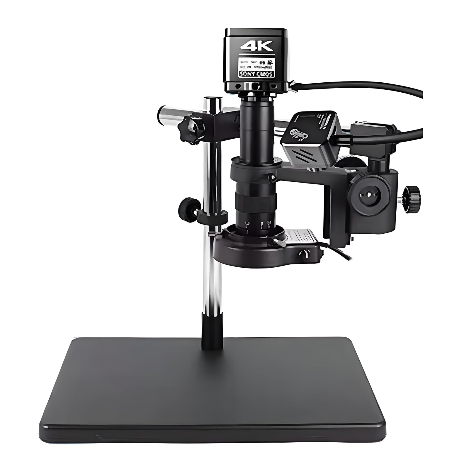 Microscopio digitale con HDMI 4K, lente d'ingrandimento 180x, immagini termiche, telecomando, acquisizione foto/video per riparazione elettronica e saldatura