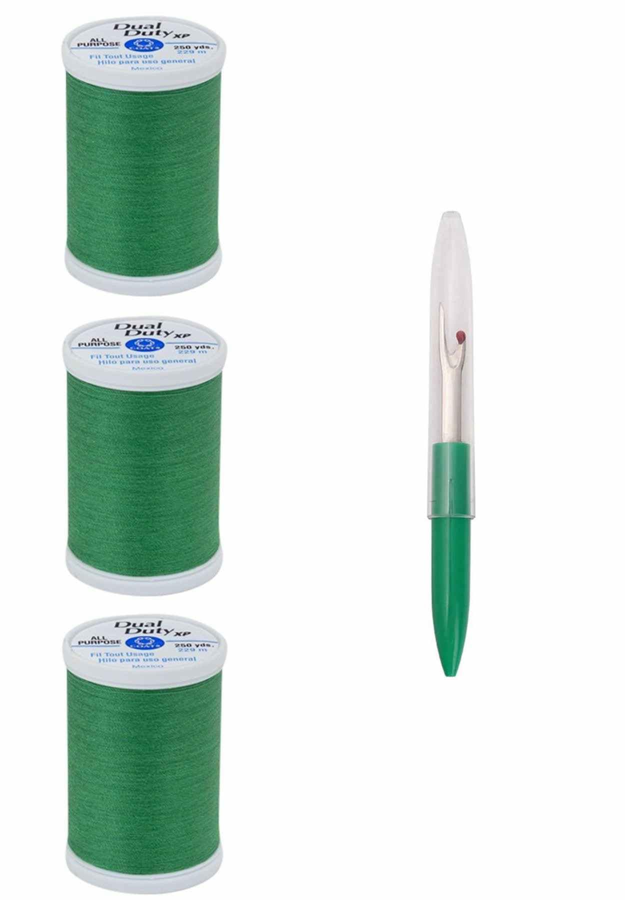 Coats Dual Duty XP Thread - 250 Yard Dark Forest Green General Purpose ...