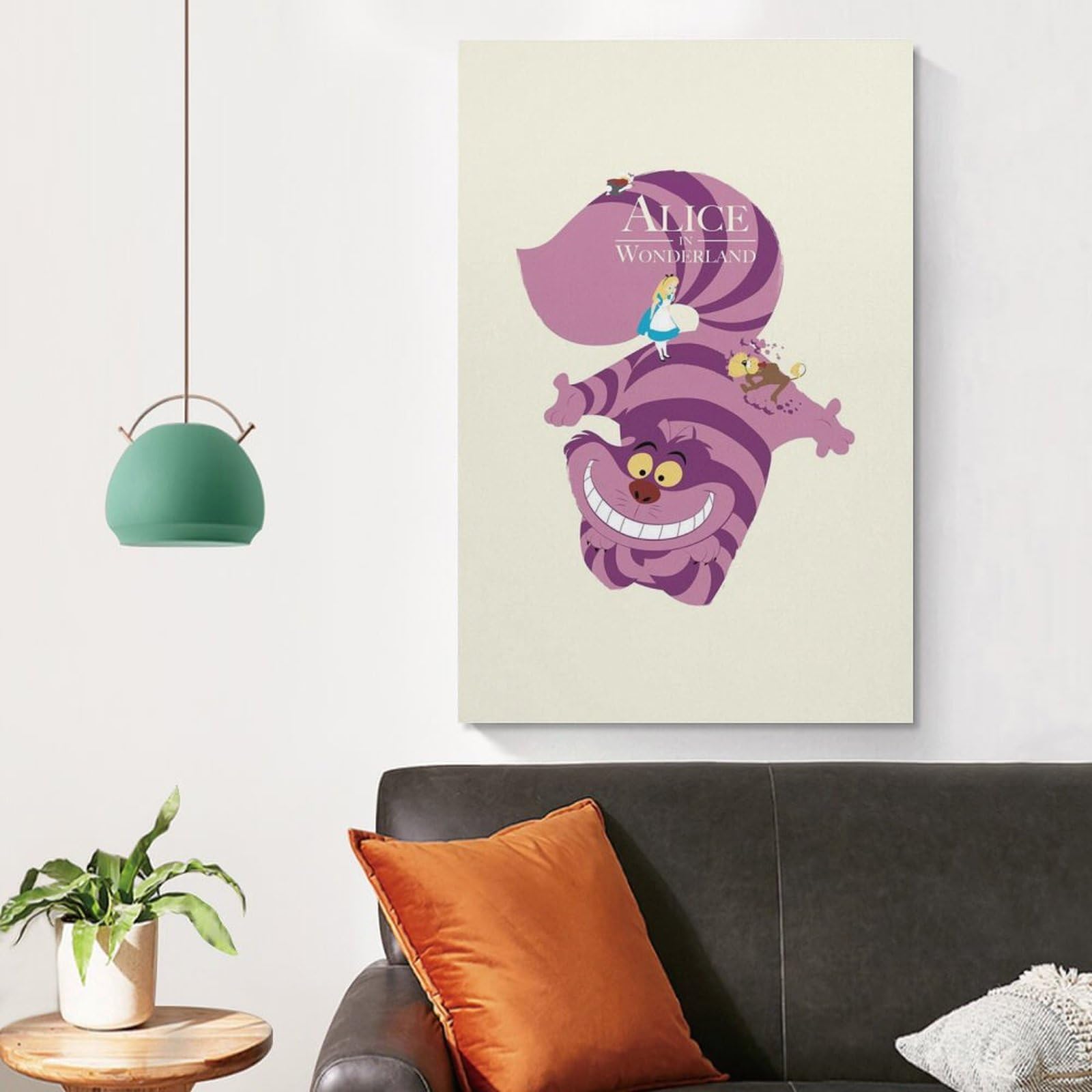 Amazon.co.jp: 不思議の国のアリス チェシャ猫 アートポスター 飾り絵