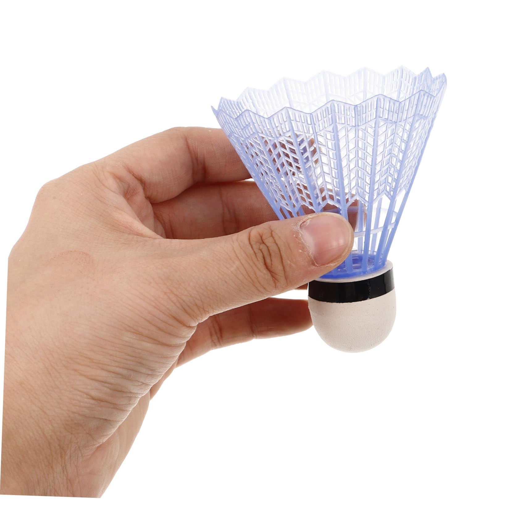 GOOHOCHY 12pcs Outdoor Badminton Plastic Shuttlecocks for Fitness Training Colorful Design with Small Storage Barrels for Easy Organization