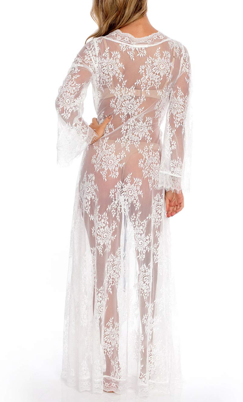 Damska koronkowa sukienka kwiatowa luźna kaftan boho pojemne kimono plażowe okrycie bikini sukienki