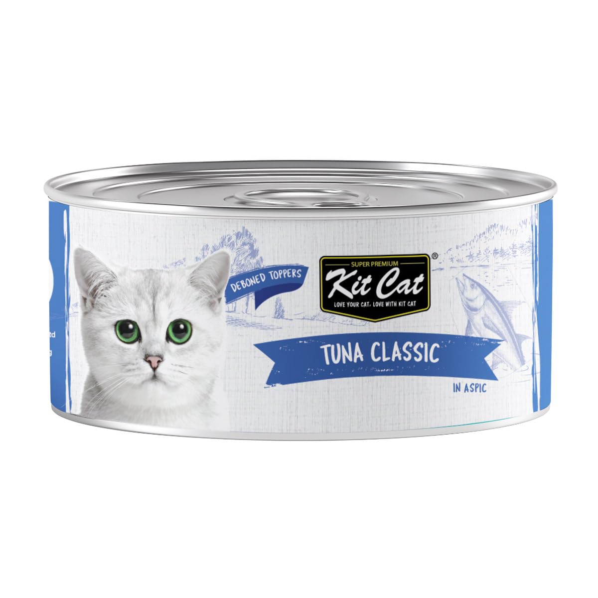 Kit Cat Debone Tuna Classic Aspic Canned Cat Food 80g