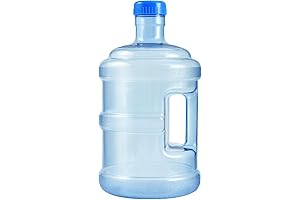 5 Liter Water Bottle with Screw Cap, BPA-Free Water Jug Container for Sports, Outdoor Travel
