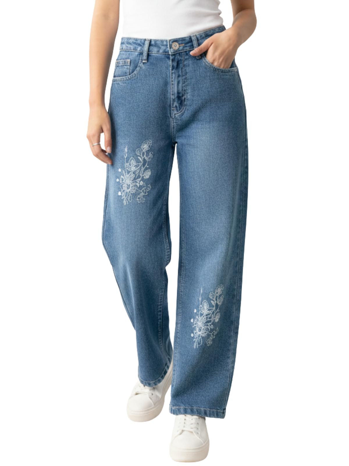 greciilooks Baggy Jeans for Women | High Waist Baggy Jeans for Women | Wide Leg Stylish Baggy Jean's for Girls | Trendy Women’S Jean's-picture-12