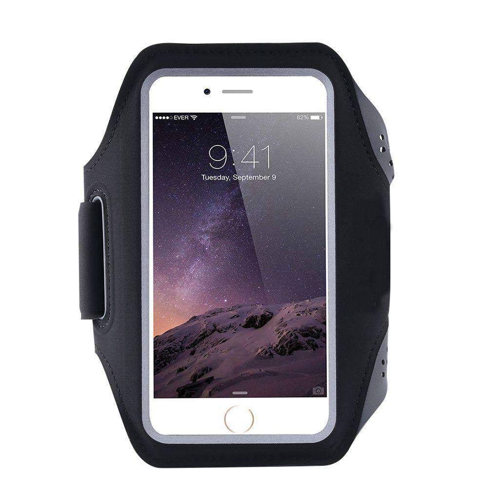 Exercise Armband Gym Running Sport Arm Band Cover Case For iphone 8 Plus Black