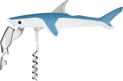 Miniatura 5 de True Sacacorchos de tiburón, sacacorchos de doble bisagra suave al tacto, sacacorchos estilo camarero, abrebotellas de vino, regalo para amantes del