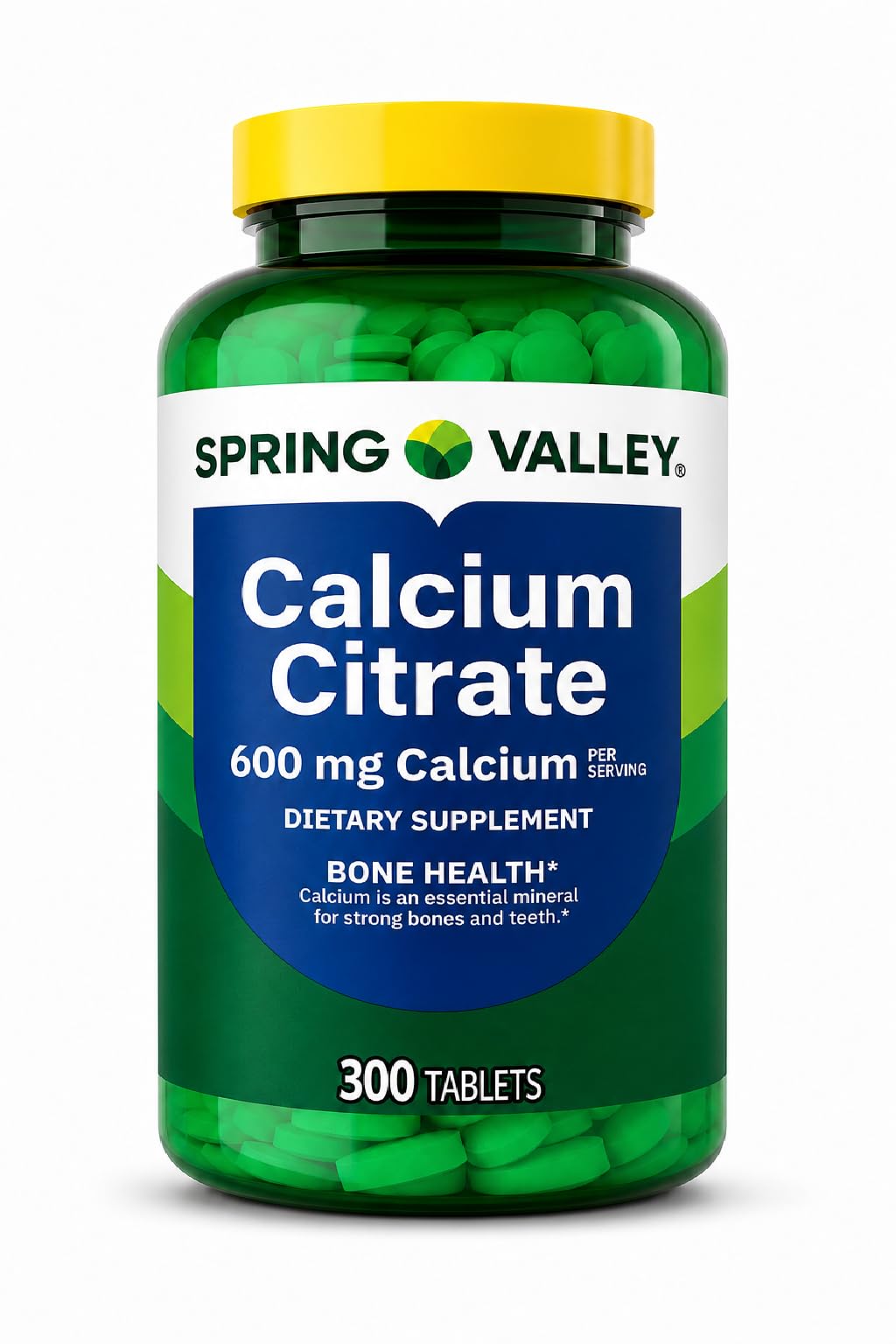 Calcium Citrate 600mg per Serving, 300 Tablets