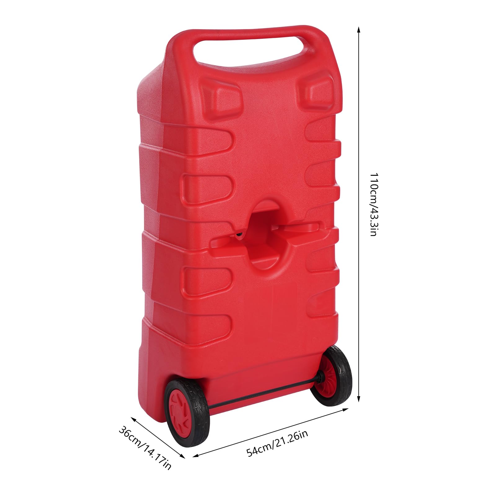 ?LYNICESHOP Portable Boat Fuel Tank, Boat Gas Tank, Outboard Boat Fuel Tank, Outboard Fueling Tank with ?Hose Bracket for Outboard Engine Boats, 21.26 * 14.17 * 43.31in, Red (119L/31.44 Gal)
