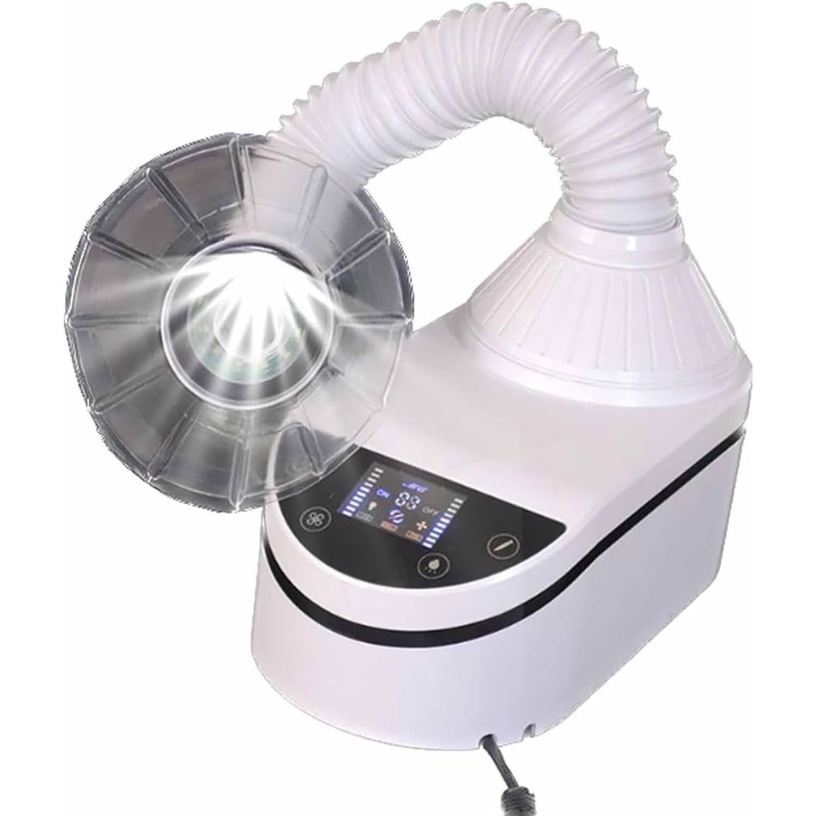 Aspirapolvere per Collettore di Polveri Dentali da 230 W,Aspiratore per Polveri per Unghie,Aspirapolvere Portatile Potente A LED, Touch Screen/Regolazione A 3 velocità/Luce A LED