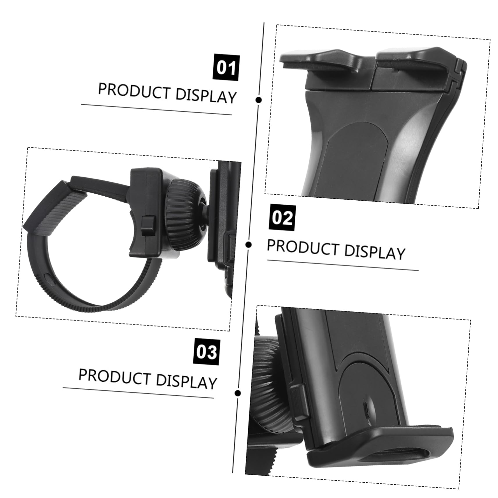 HOODANCOS Bike Tablet Holder Rotatable Phone Mount for Treadmill Stroller Secure Clamp for Handlebar Fit for Smartphones Enjoy Movies While Exercising