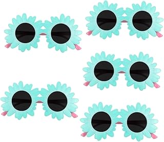 5 Pares De Óculos De Sol Cupcake Toppers Óculos De Sol Retrô Óculos De Sol Da Moda Óculos De Flor Menina Óculos De Sol Flor Óculos De Sol Engraçados Ac Óculos De Festa
