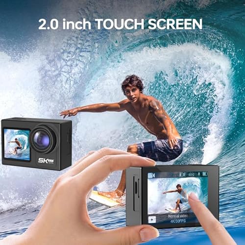 Hiicam GEAC4K-A2S1 Action Camera 5K 30Fps Underwater Camera Snorkeling 131Ft, Waterproof Camera thumb #2