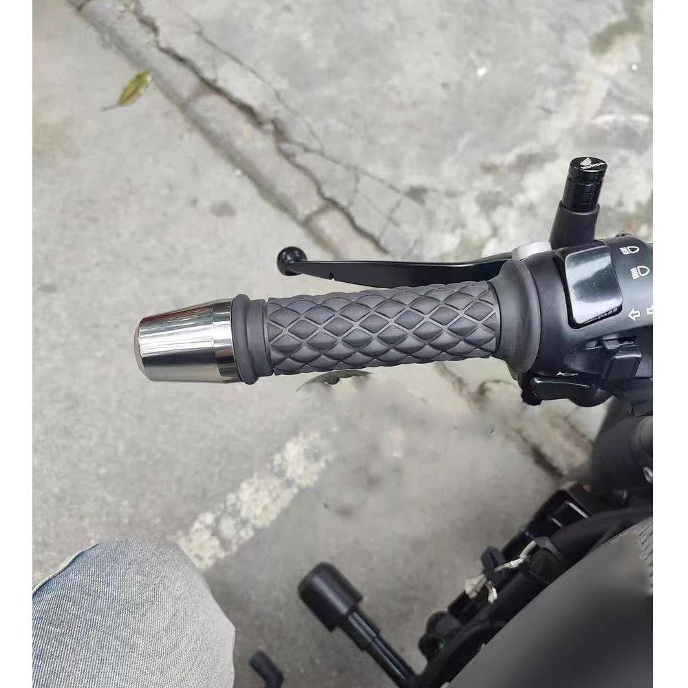 Pesi Slider Manubrio Moto 18mm-22mm Tappi Terminali Barra Impugnatura Accessori | Per Ducati(Argento)