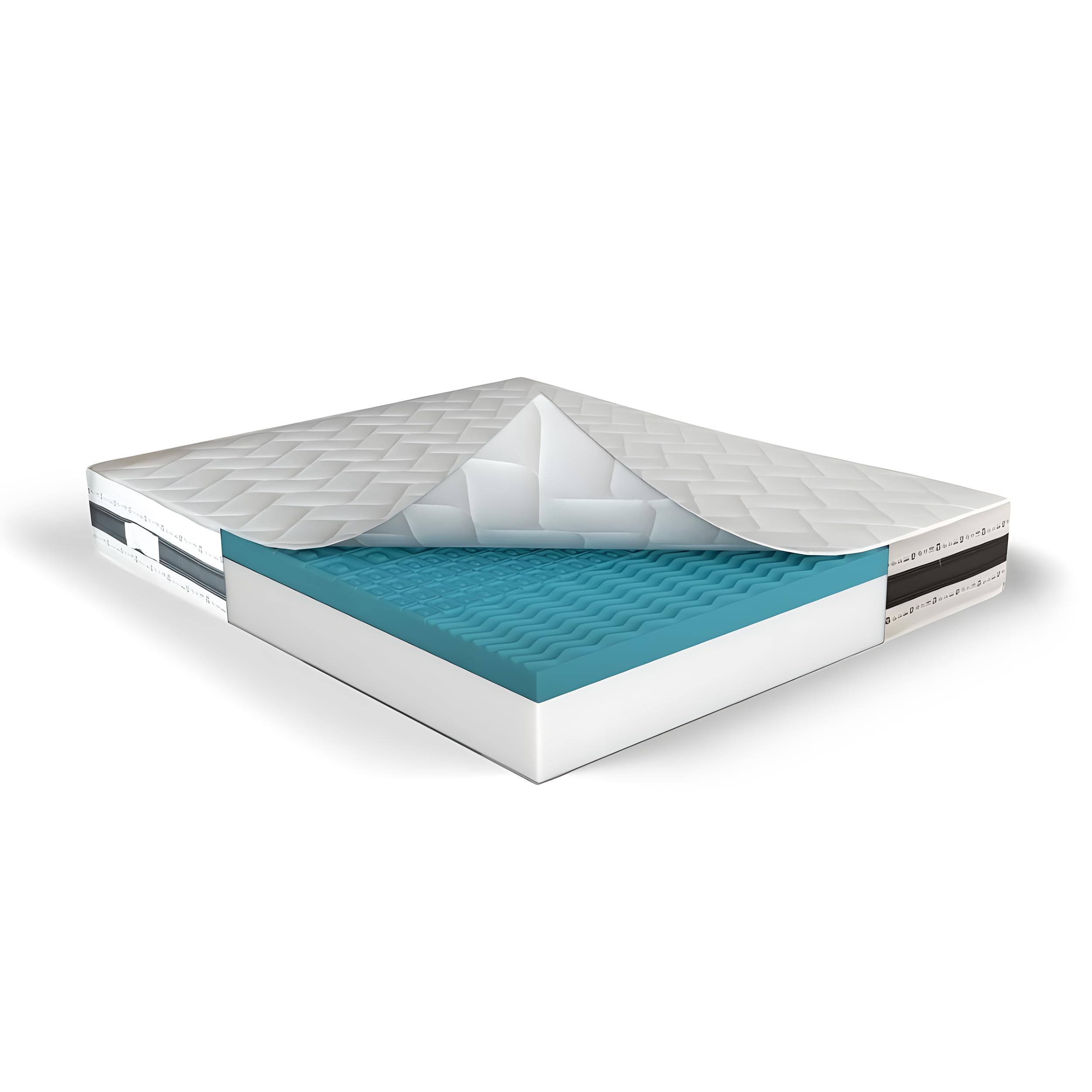 MUUN Materasso SINGOLO in Memory Foam, 80 x 200 cm, Anallergico e Ipoallergenico, ALTEZZA 30 CM, Isola il Movimento, Bassa Manutenzione, Flessibile e Morbido, GARANTITO 20 ANNI, Mod. IRIS