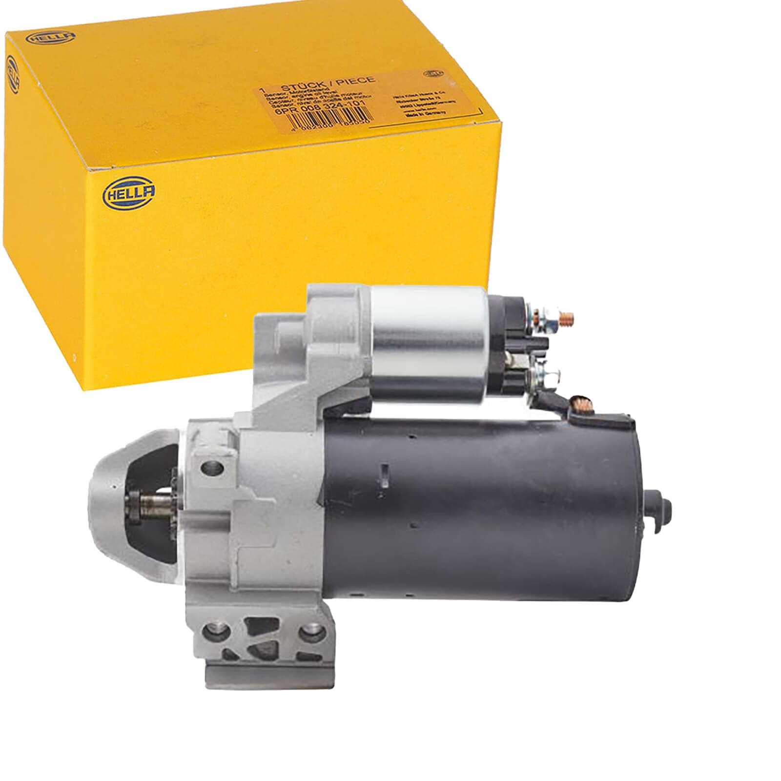 HELLA 8EA 012 528-571 Motor de arranque - 12V - 2kW | 8EA 012 528-571 apto para 1 2 3 4 5 6 7 X1 X3 X5 X6 | 8EA 012