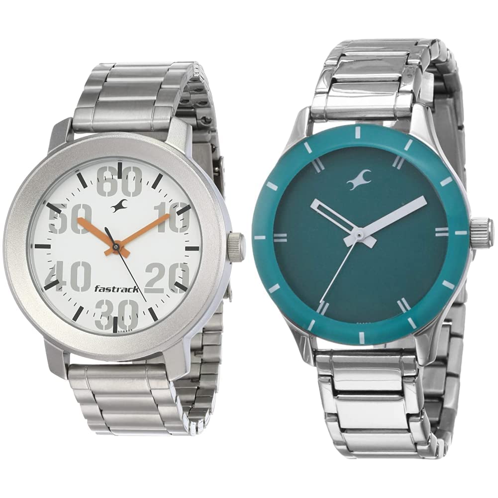 Fastrack Unisex Stainless Steel Casual Analog Couples Watches - Nk3121Sm01,Nk6078Sm01, Band Color-Silver,Dial Color-Multi-Color (B0B2RFY6FD) Amazon Price History, Amazon Price Tracker