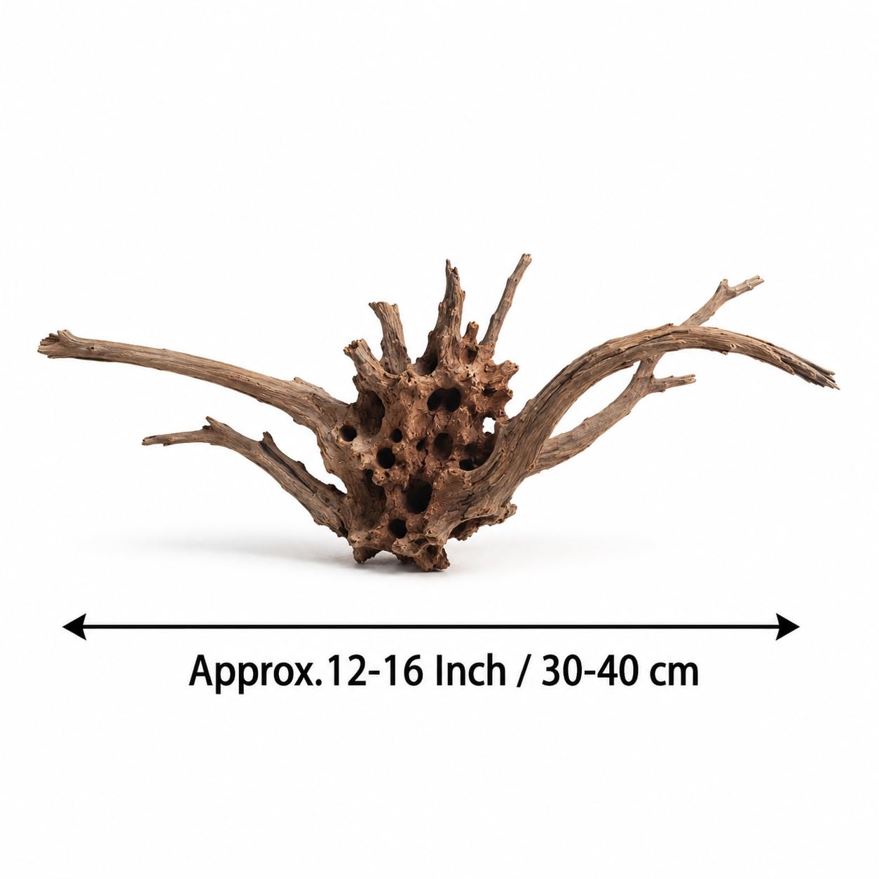 emours Bois flotté naturel pour aquarium, bois flotté unique pour décoration d'aquarium, terrarium et exposition de reptiles (30-40 cm)
