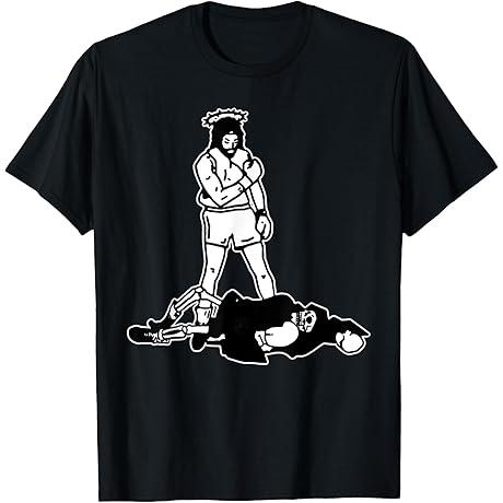 Jesus Knockout Grim Reaper x Jesus Conquers Death Boxing T-Shirt