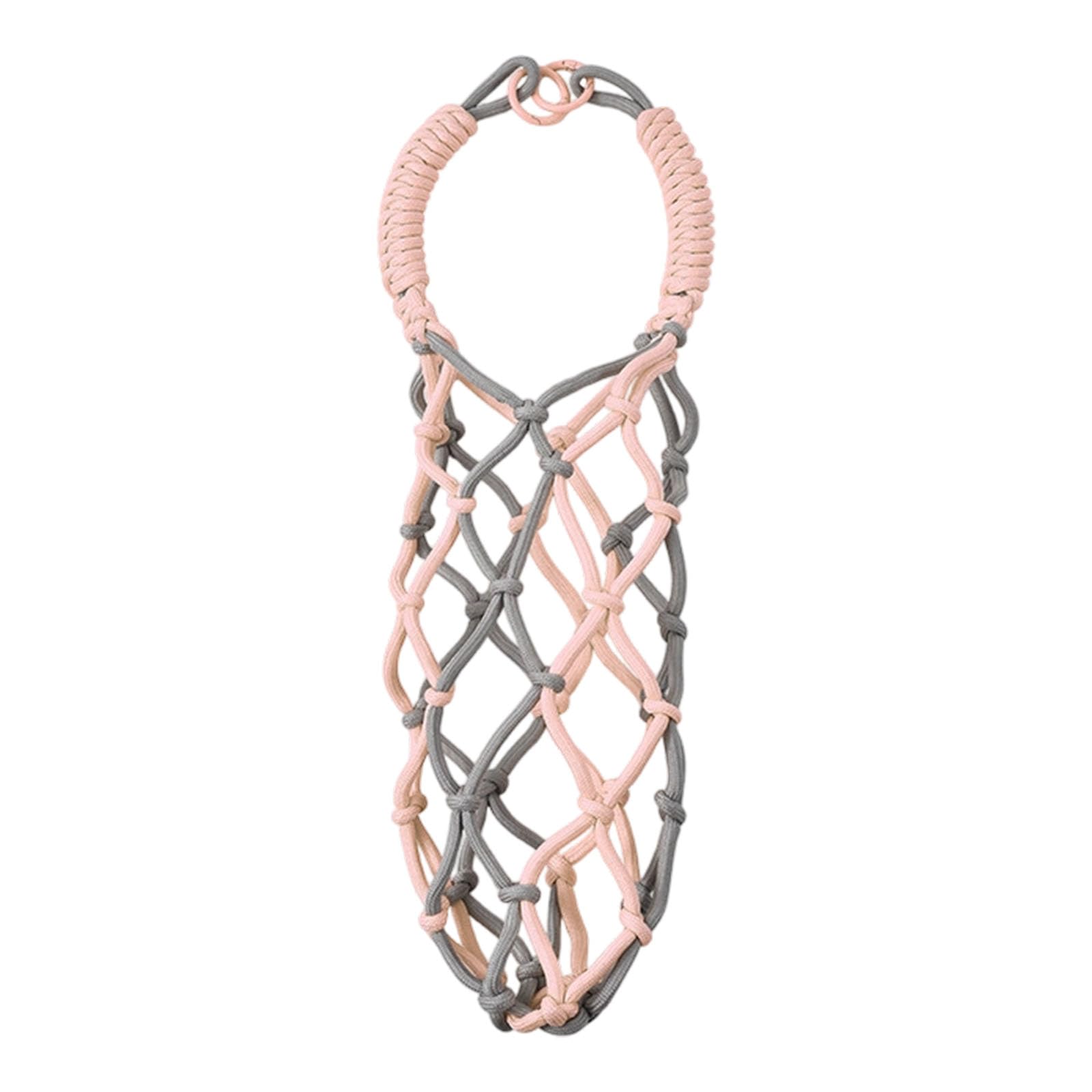 Hrtyvhin Nylon Rope Woven Cup Carriers Portable Water Bottle Holder Pouches for Outdoor Cycling Hiking Fitness and Everyday Use Woven Nylon Rope Pouches