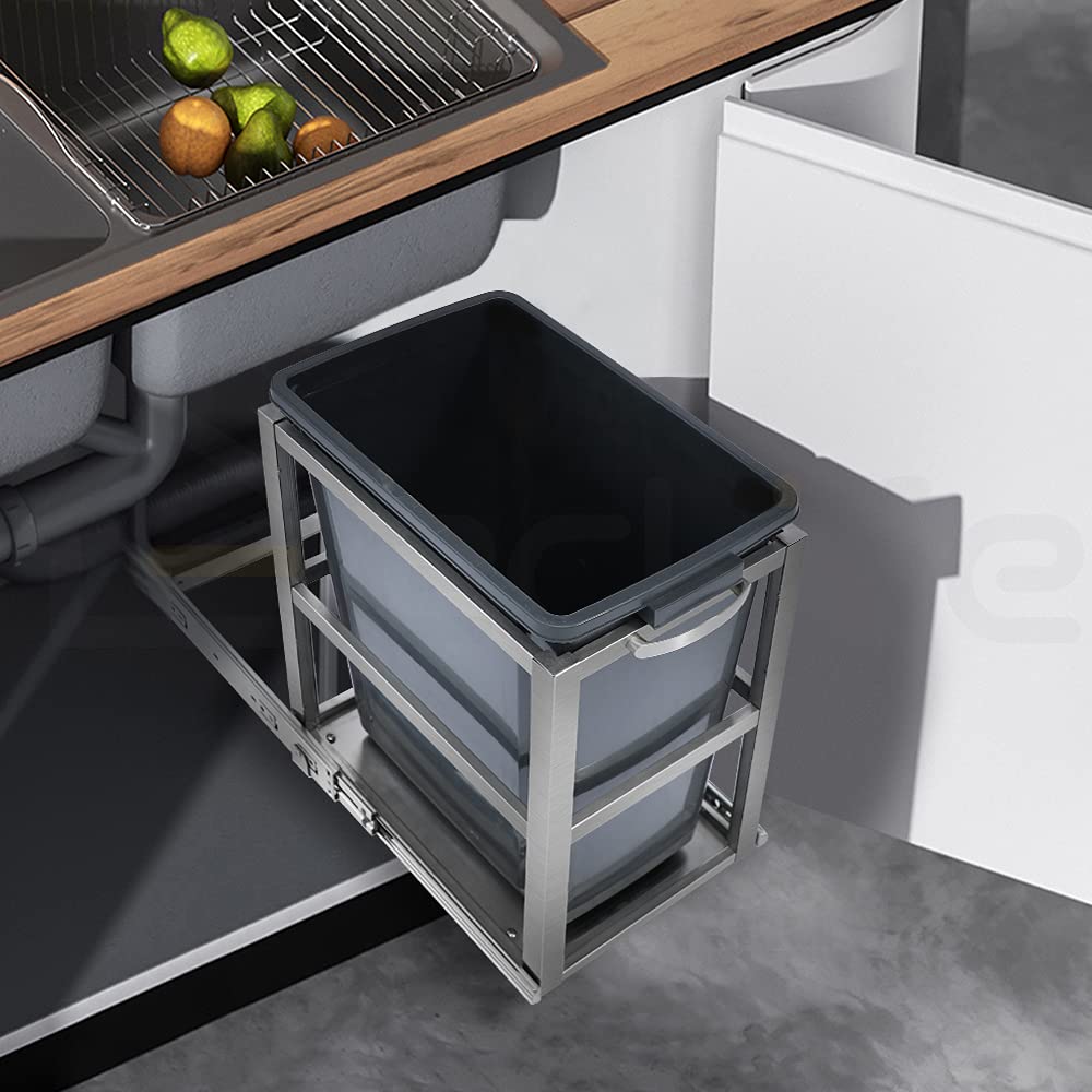 Buy eclife 30 Liter / 8 Gallon Under Counter Sliding Pull Out Kitchen