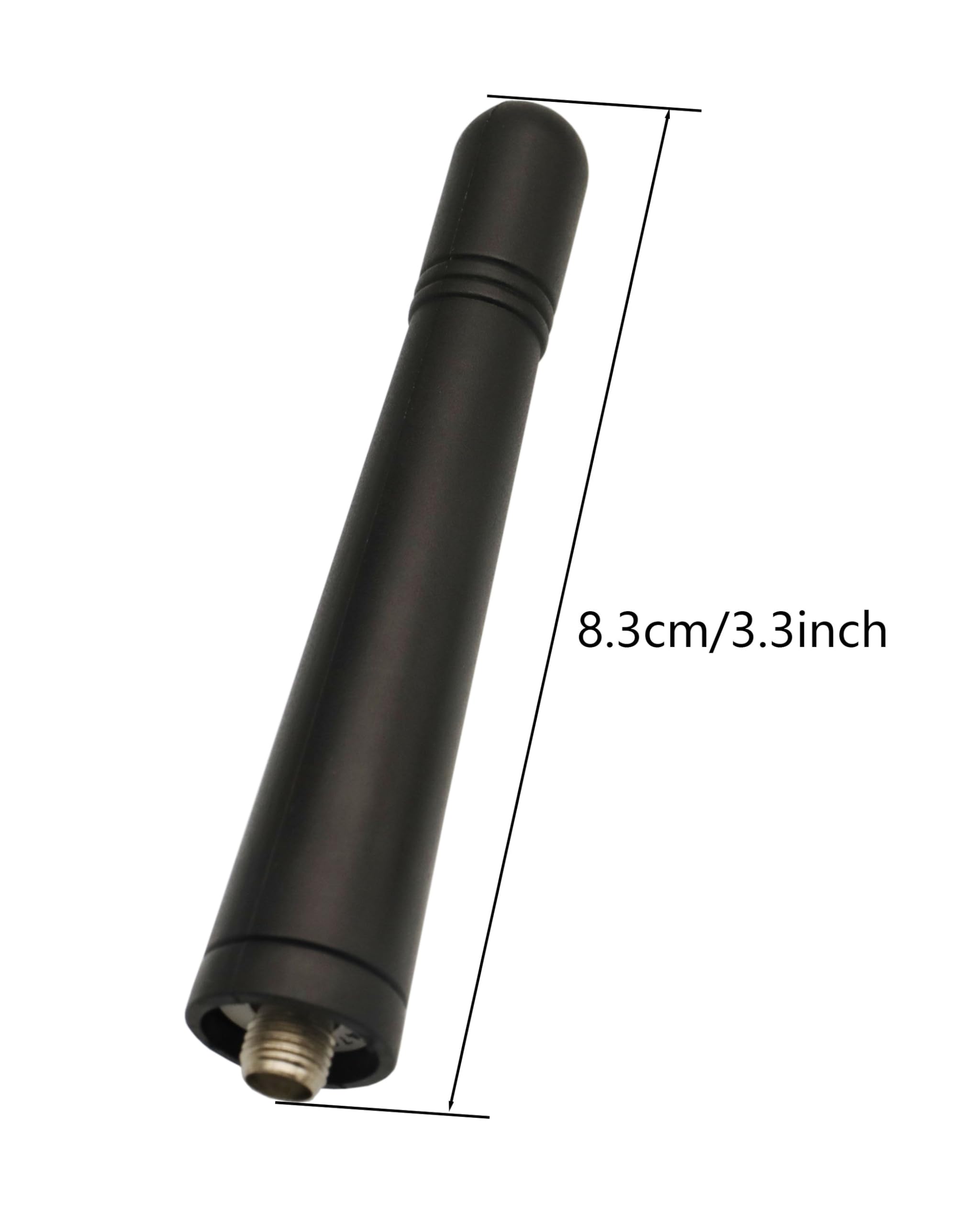 KRA-23 UHF 400-470MHz Stubby Antenna Compatible with Kenwood TK-380 TK-390 TK-3140 TK-3160 TK-3180 TK-3360 TK-3202 TK-3207 TK-3217 TK-3302 TK-3300 TK-3306 TK-5320 3.3Inch (5 Pack)