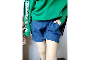 30CM / 45CM / 60CM Doll Clothes: Aesthetic Blue Denim Shorts for BJD Dolls