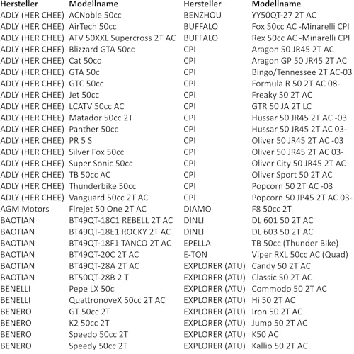 Area1 Ersatz Keilriemenscheibe/Lüfterrad für 50ccm 2Takt Motorroller von ATU Explorer AGM Nova Motors GT Union Longija Mawi RS Ultima Ride Sprint Tauris Benero TNG Forstinger Motorro JackFox (1E40QMB)