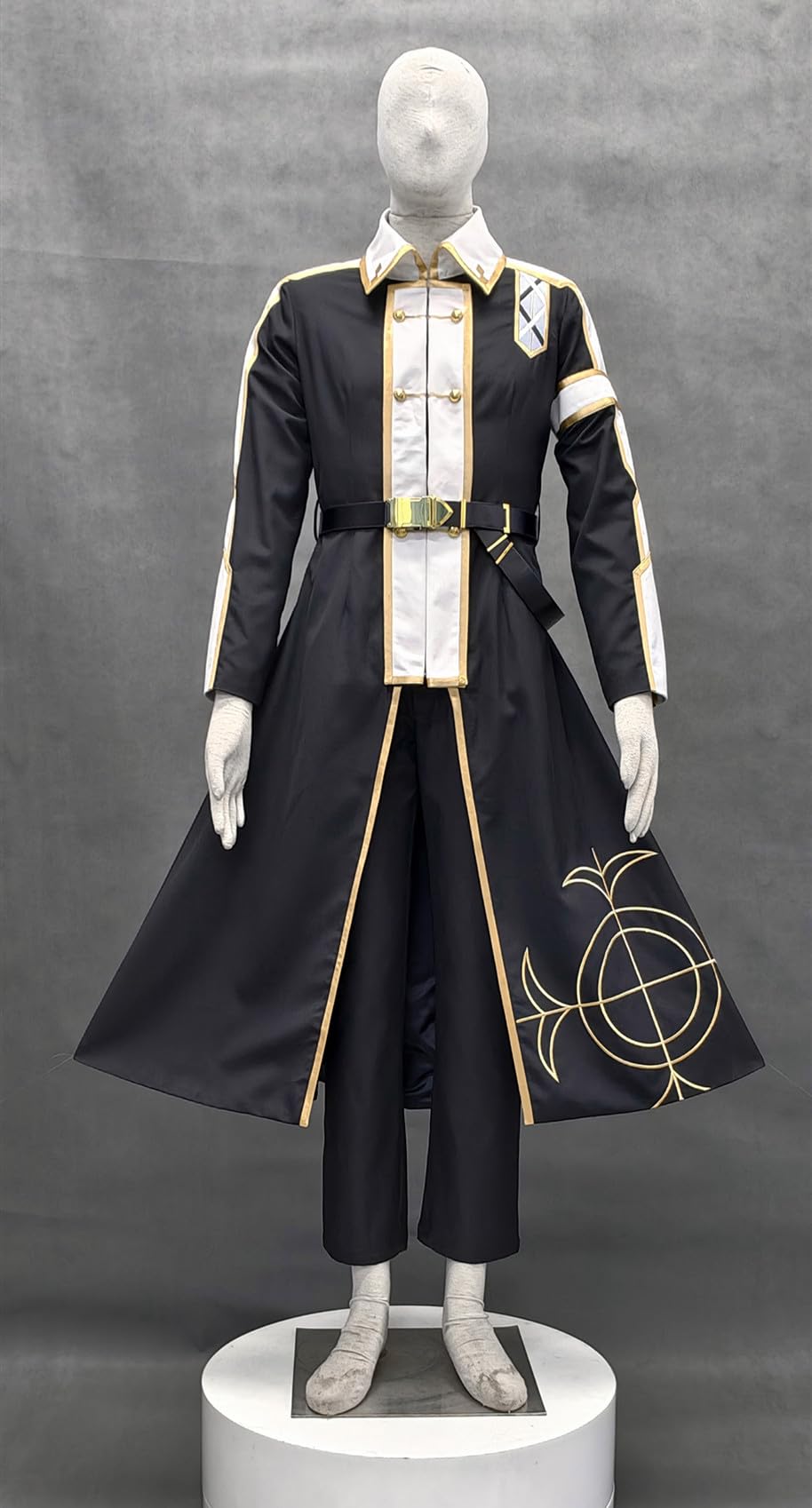 Disfraz de cosplay de anime de talla estadounidense, abrigo largo para hombre, traje de fiesta