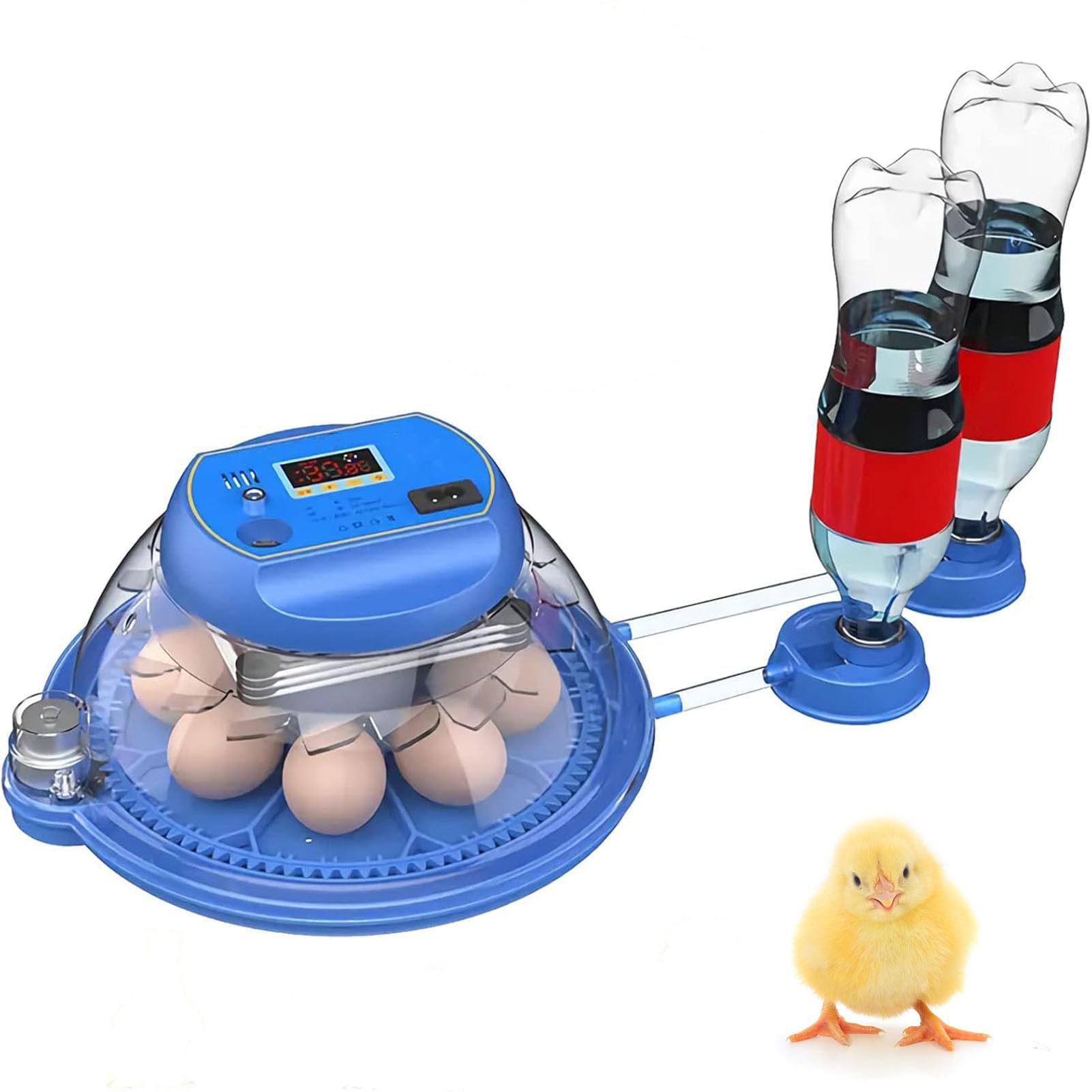 Incubadora automática de huevos con volteador y control de humedad para incubar huevos de aves de corral en casa o granja