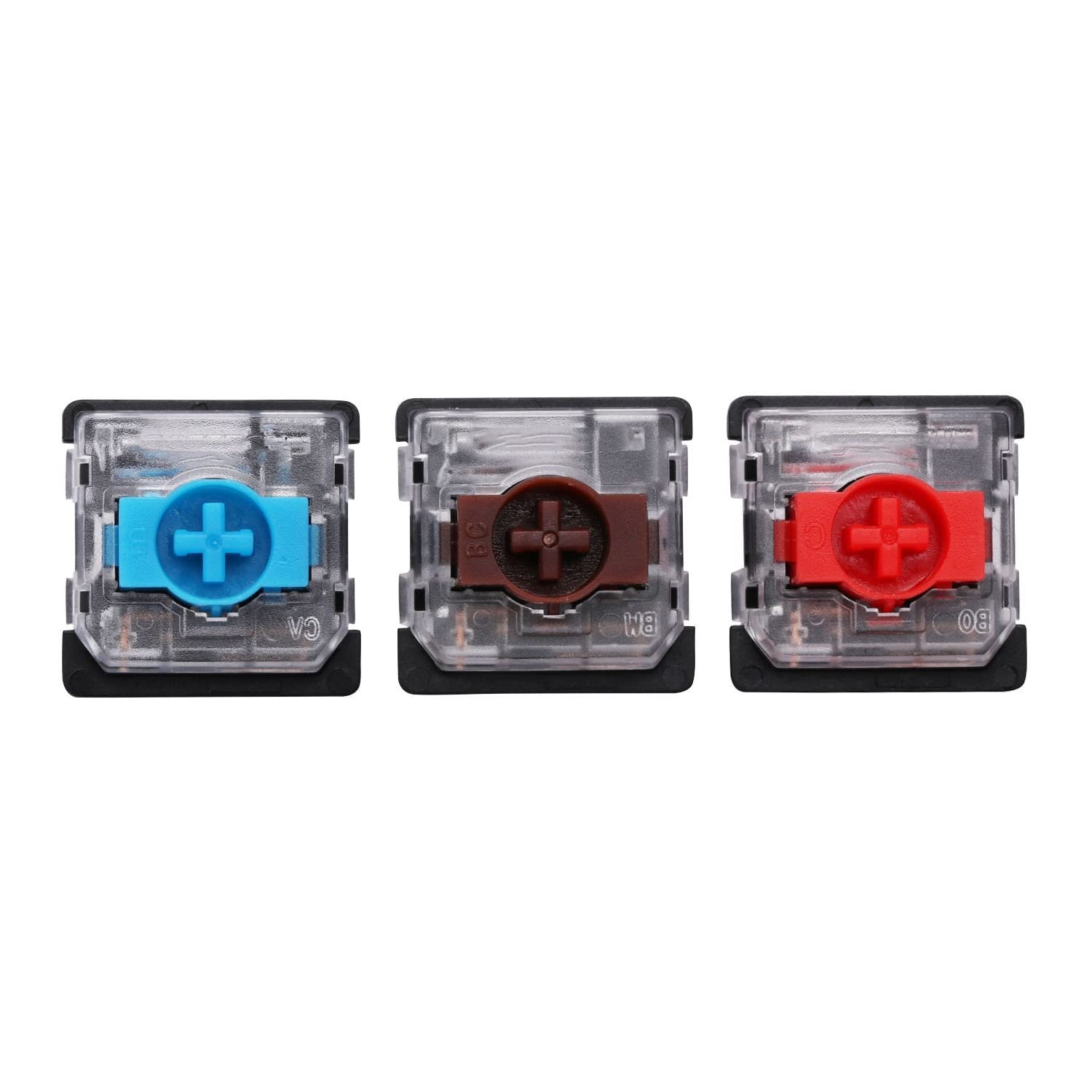 HUFFA Low Profile Switch Rot Blau Braun Ks-27 for ultimative ultraflache mechanische Tastatur K1 K3 K7 Air75 Air60 (Size : 110PCS, Color : Low Profile Brown)