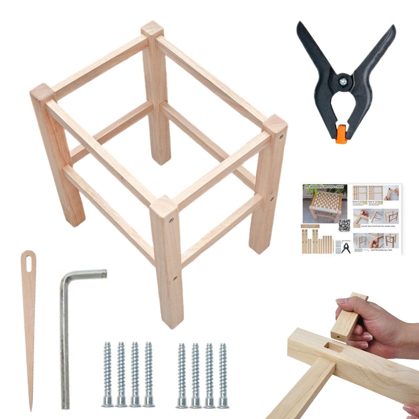 Kit Per Sgabello Fai Da Te Adatto Ai Principianti Multifunzionale | Fatto A Mano Per La Tessitura Ingresso Comodino Porta Corsi D'Arte Laboratori Studio
