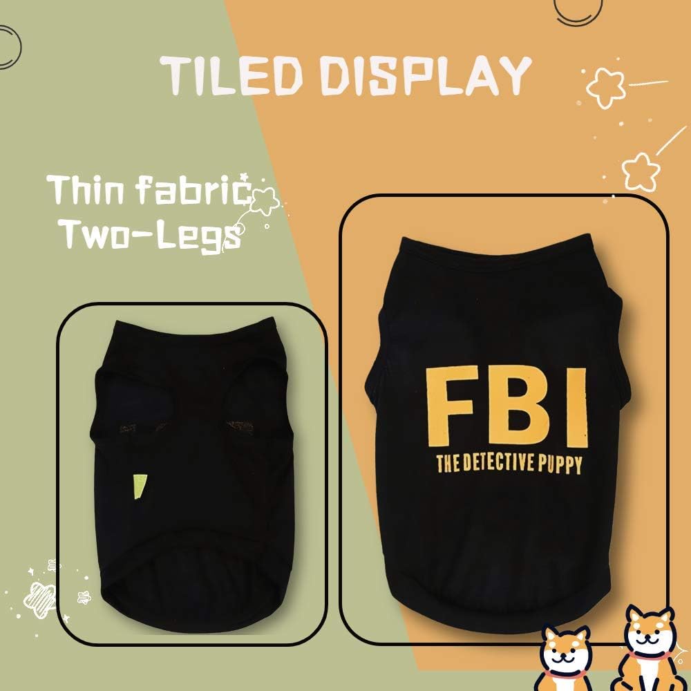 YIKEYO Male Dog Shirts - Small Dog Clothes for Boys - xs Puppy Clothes - Black Dog Shirt Pack of 4 - Dog Tshirts Outfits for Small Dogs - Chihuahua Clothes - Dog Summer Clothes ropa para Perros : Pet Supplies