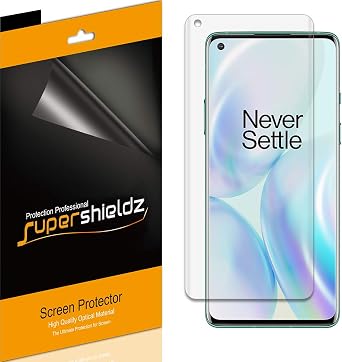 Supershieldz 2 Pack Designed for OnePlus 8 / 8 5G Screen Protector, High Definition Clear Shield PET