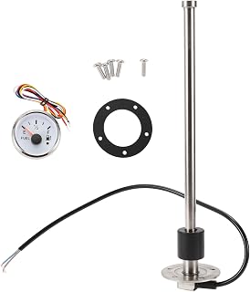 Fuel Sending Unit and Gauge Kit 0-190 Ohms 11"(300mm) for Boat Vehicle Truck RV Fuel Sending Unit Marine Fuel Sender Unit