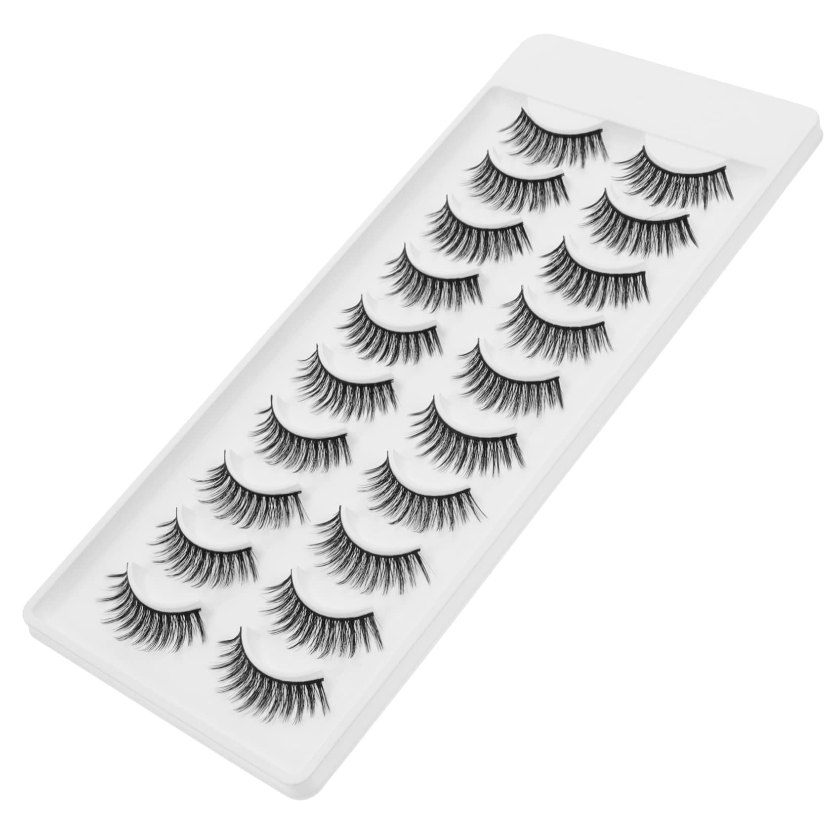 5 Juegos De Pestañas Postizas Individuales Suaves Y Naturales Para Mujer Cómodas Y Ligeras 10 Pares X 5