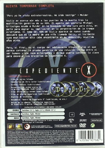 Expediente X 5ª Temporada [DVD]