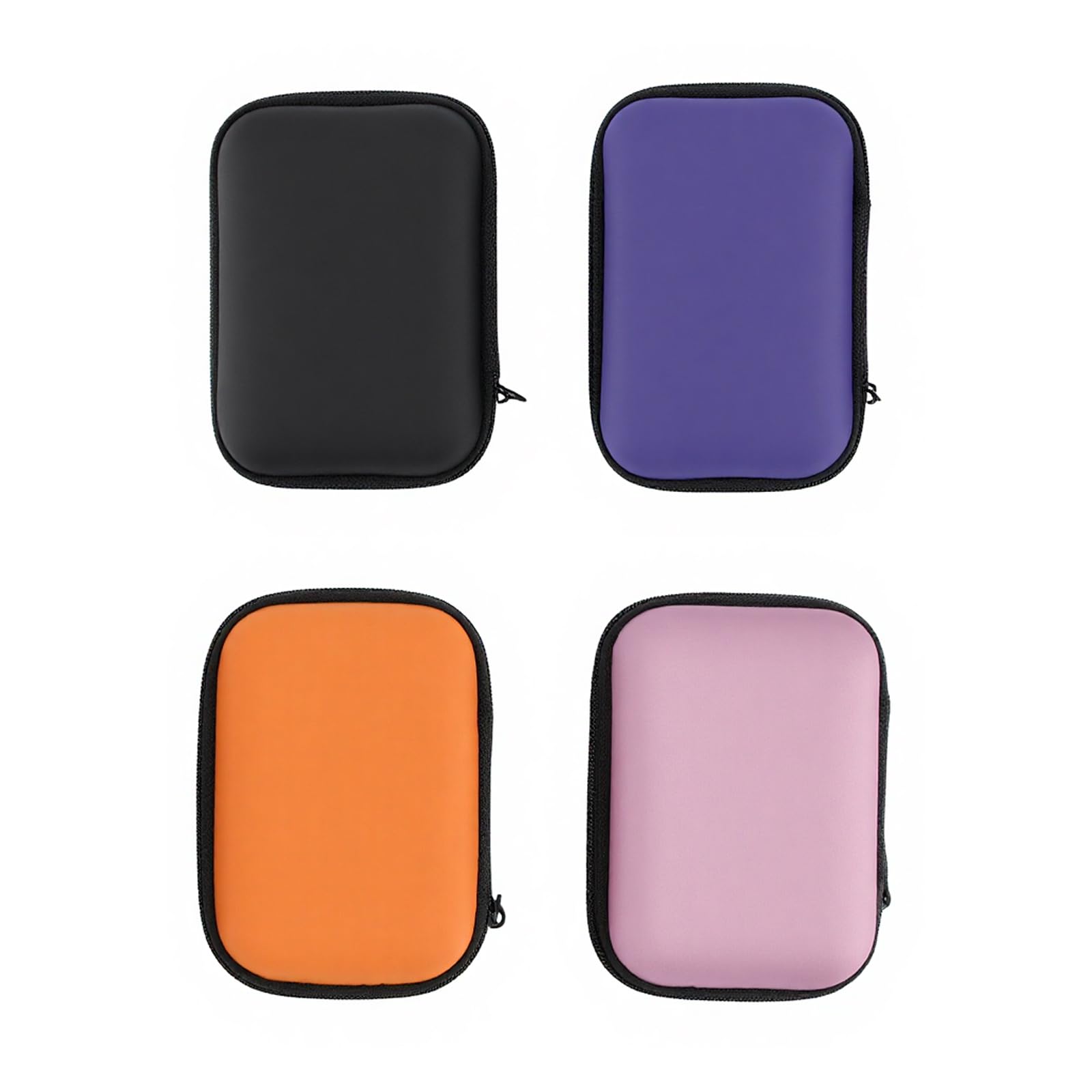 Zxglxinyao 4 Pcs Travel Carrying Case for UNO Card Game Case, for Yoto Card Case, Waterproof Portable Earphone Cable Storage Bag Hard Case for Outdoor Camping Headphones Power Bank Protective Case