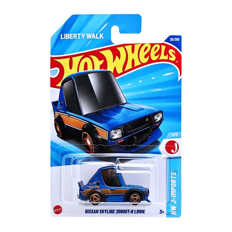 Image of Hot Wheels Nissan Skyline 2000GT-R LBWK HW J-Imports Ages 3 and Up 26 /250 (Blue)